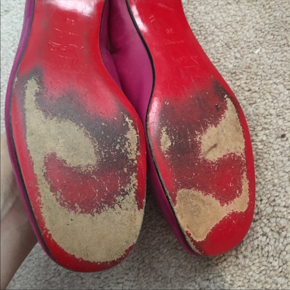 Christian Louboutin  fuchsia colored flats - Picture 6 of 6